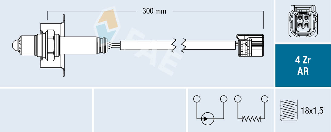 FAE 75622 Αισθητήρας λάμδα for HONDA