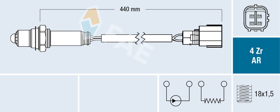 FAE 75668 Oxygen Sensor for LEXUS TOYOTA