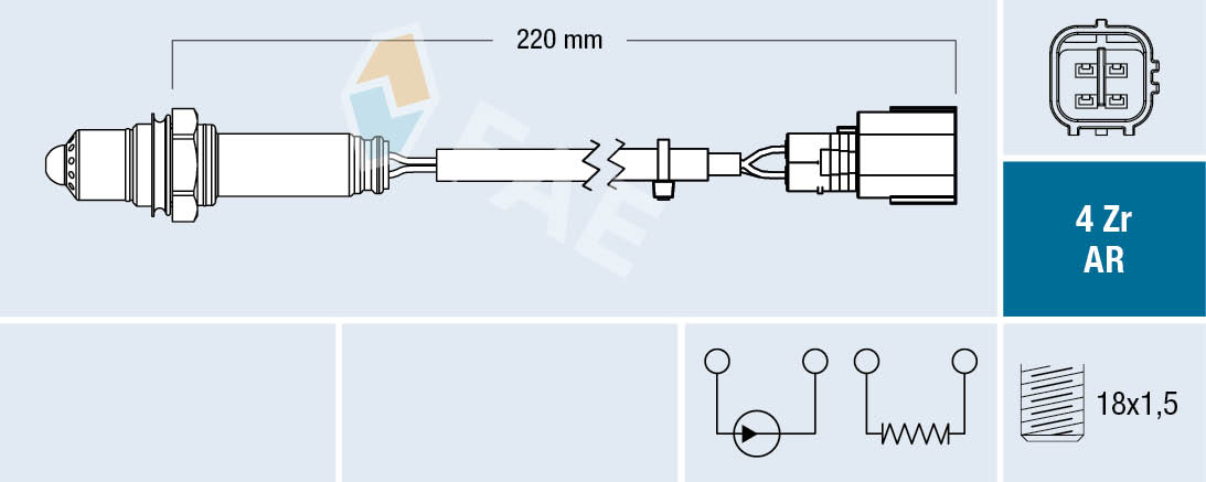 FAE 75673 Oxygen Sensor for TOYOTA
