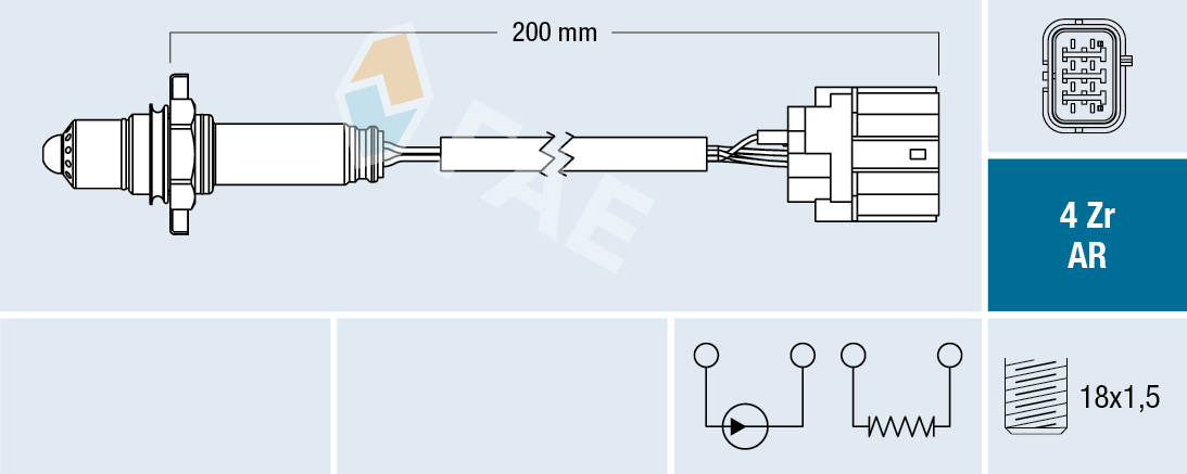 FAE 75693 Oxygen Sensor for SUZUKI