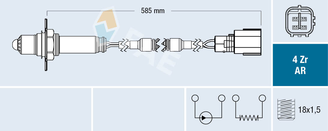 FAE 75701 Oxygen Sensor