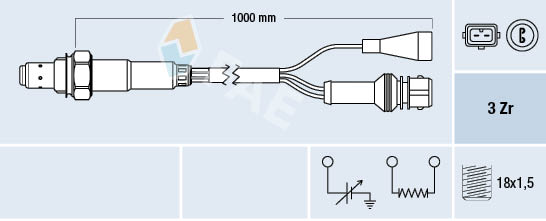 FAE 77107 Sonda lambda