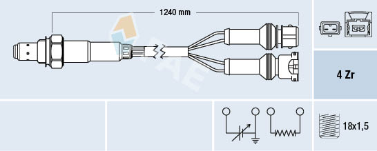 BOSCH 0 258 006 815 Lambdasonde