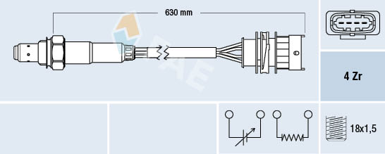 FAE 77156 Sonda lambda