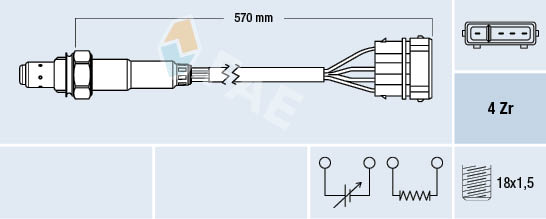 BOSCH F 00H L00 438 Lambdasonde