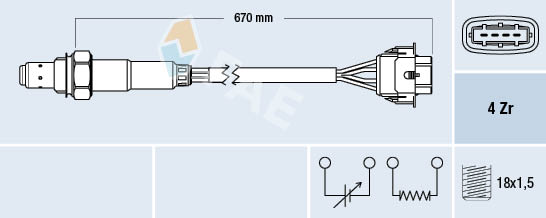 FAE 77304 Sonda lambda