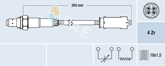 DENSO DOX-0642 Direct fit switching sensor Lambdasonde