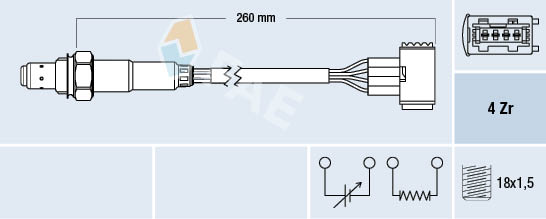 BOSCH 0 258 017 090 Lambdasonde