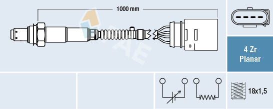 BOSCH 0 258 005 313 Lambdasonde