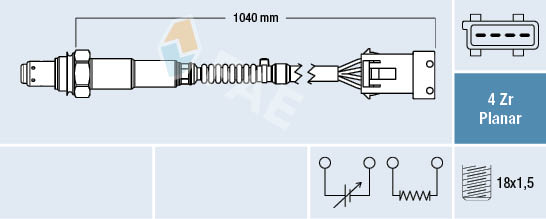 FAE 77414 Oxygen Sensor for VOLVO