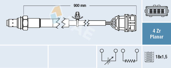 FAE 77415 Oxygen Sensor before catalytic converter for VOLVO