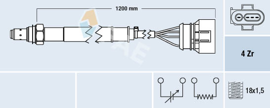 DENSO DOX-1447 Direct fit air fuel ratio sensor Lambdasonde
