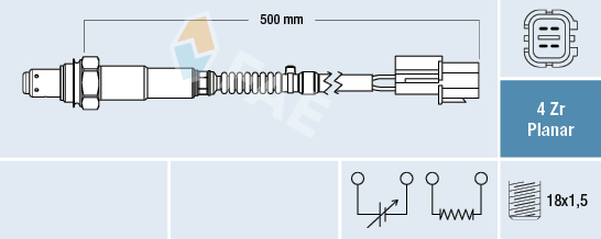 FAE 77674 Oxygen Sensor for HYUNDAI