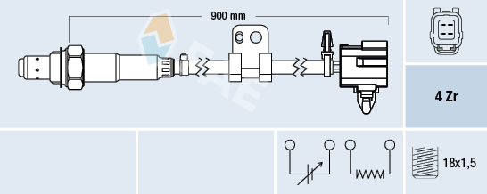 FAE 77764 Oxygen Sensor for MAZDA
