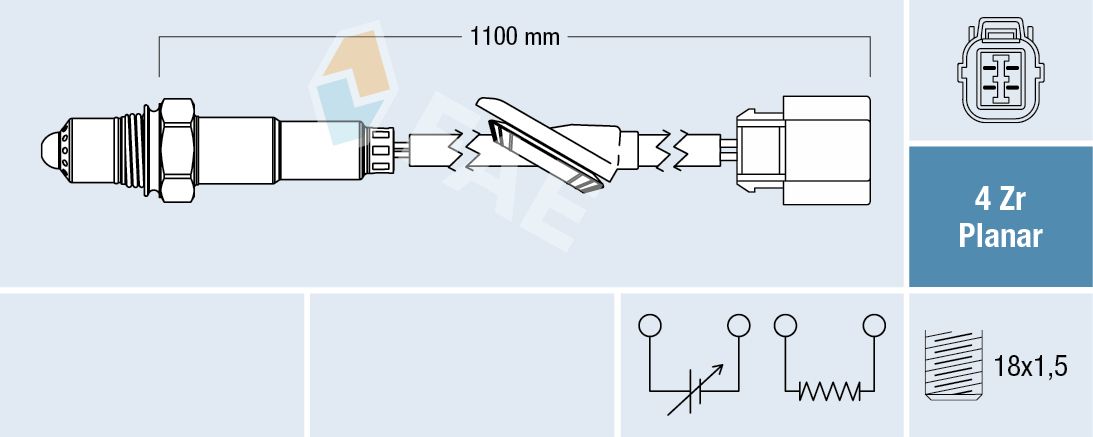 FAE 77805 Oxygen Sensor for HONDA