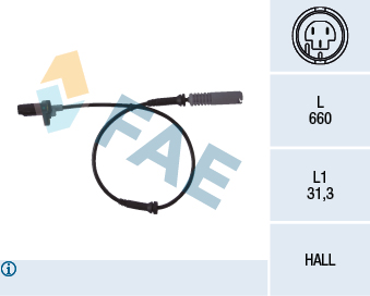 BREMI 51238 Sensor, ABS