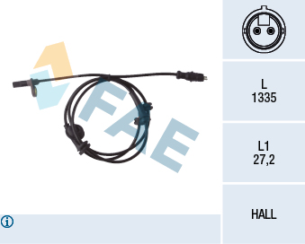 DELPHI SS20177 Sensor, ABS