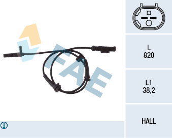 JAPANPARTS ABS-L09 Sensor, ABS