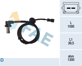 BREMI 51255 Sensor, ABS