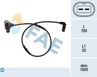 MAXGEAR 20-0133 Sensor, ABS