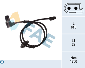 ASHIKA 151-0H-H30 Sensor, ABS