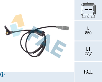 FAE 78087 Sensore, N° giri...