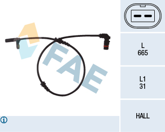 A.B.S. 31812 Sensor, ABS