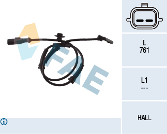 FAE 78096 Sensore, N° giri...