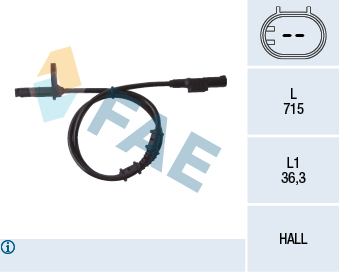 MAXGEAR 20-0050 Sensor, ABS
