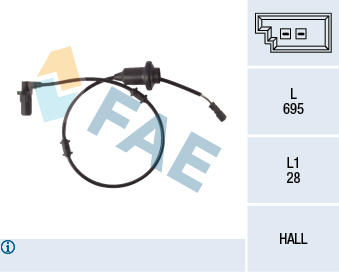 BREMI 50712 Sensor, ABS