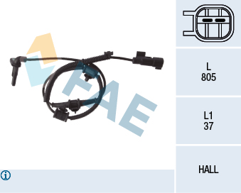 A.B.S. 31487 Sensor, ABS
