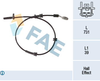 FAE 78223 Sensor, wheel speed for NISSAN