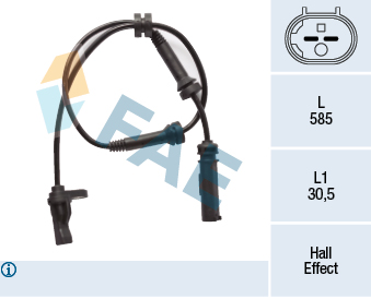 FAE 78324 Sensor, wheel speed for BMW