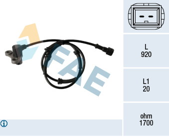 FAE 78352 Sensor, wheel speed for VOLVO
