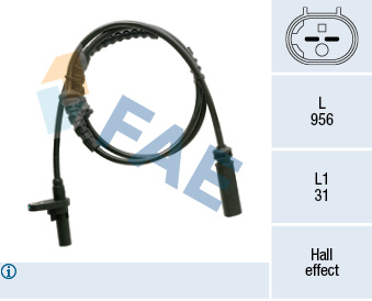 FAE 78361 Sensor, wheel speed for BMW ROLLS-ROYCE