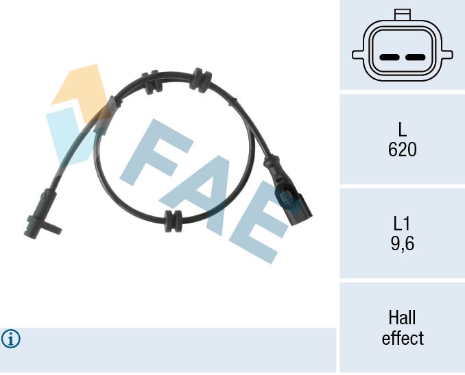 BREMI 50153 Sensor, ABS