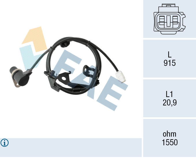 A.B.S. 31286 Sensor, ABS