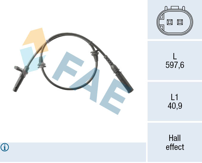 FAE 78564 Sensor, wheel speed