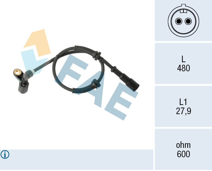 TRISCAN 8180 40122 Sensor, ABS