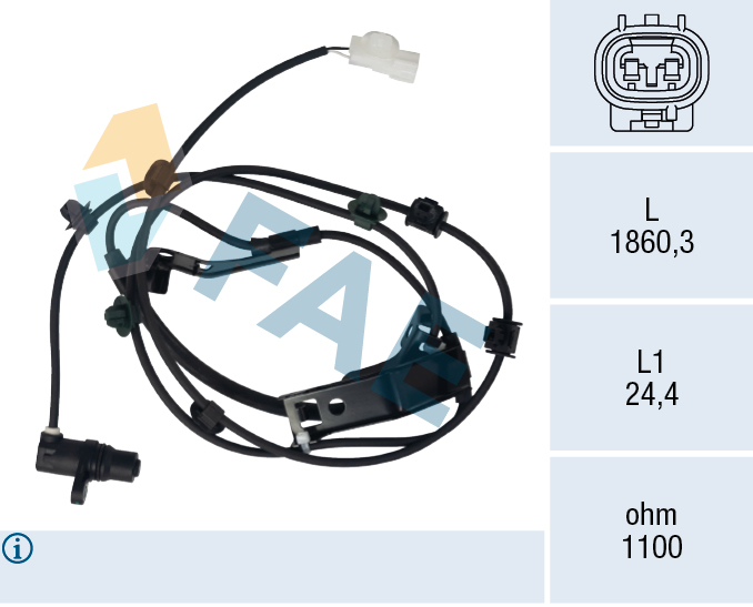 FAE 78732 Sensor, wheel speed