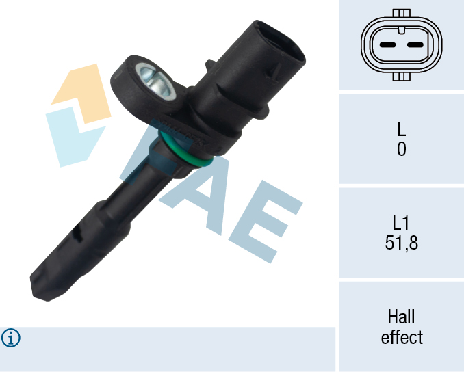FAE 78735 Sensor, wheel speed for MERCEDES-BENZ