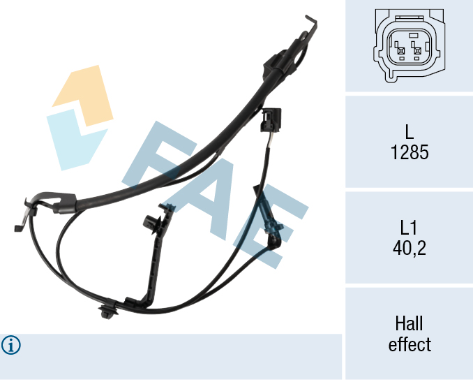 FAE 78753 Sensor, wheel speed