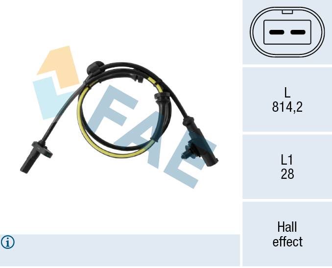 FAE 78760 Sensor, wheel speed
