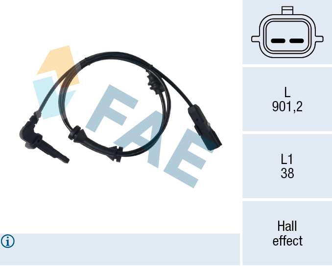 FAE 78772 Sensor, wheel speed
