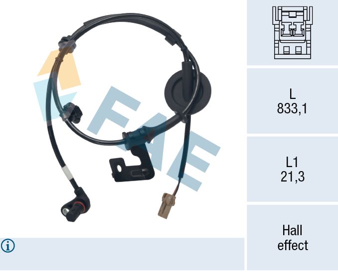 FAE 78786 Sensor, wheel speed for KIA