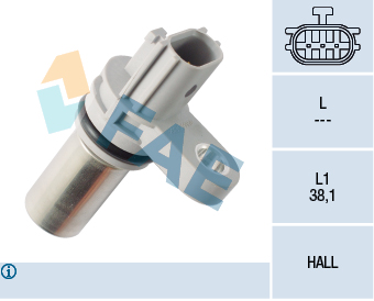 FAE 79380 Σηματοδ. παλμών, στροφ. άξονας for NISSAN