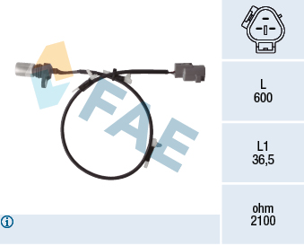 FAE 79456 Σηματοδ. παλμών, στροφ. άξονας for TOYOTA