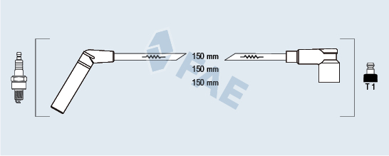 FAE 83565 Kit cavi accensione