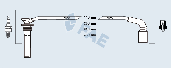 FAE 83567 Kit cavi accensione