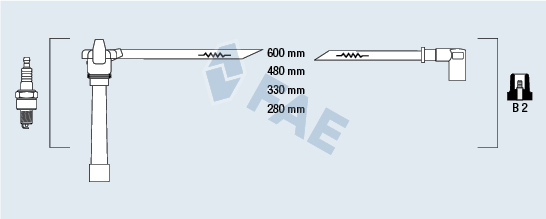 FAE 85648 Kit cavi accensione